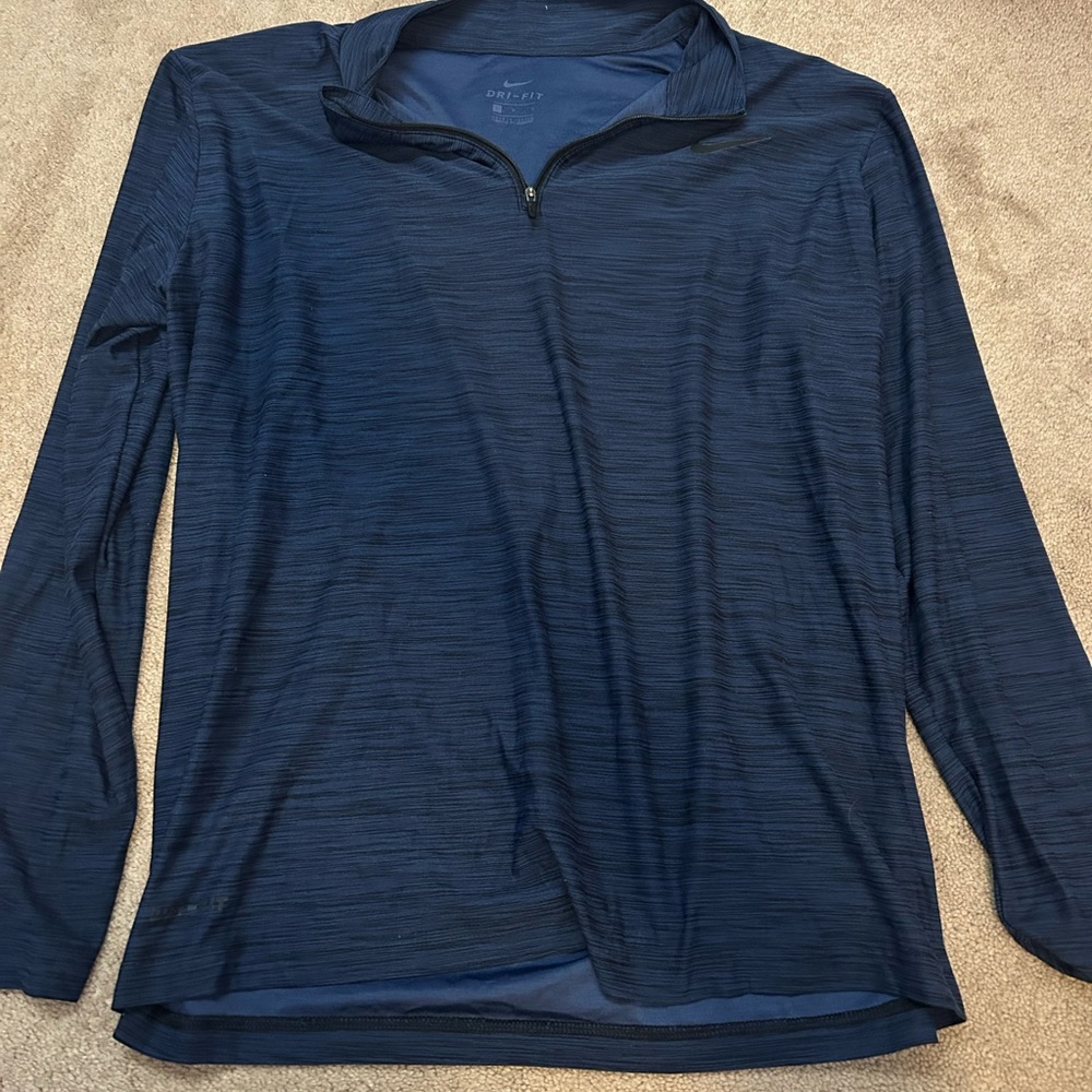Nike Navy Dri-FIT Quarter-Zip Pullover